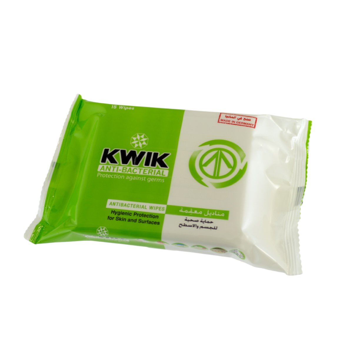 Kwik Antibacterial Wipes 15pcs