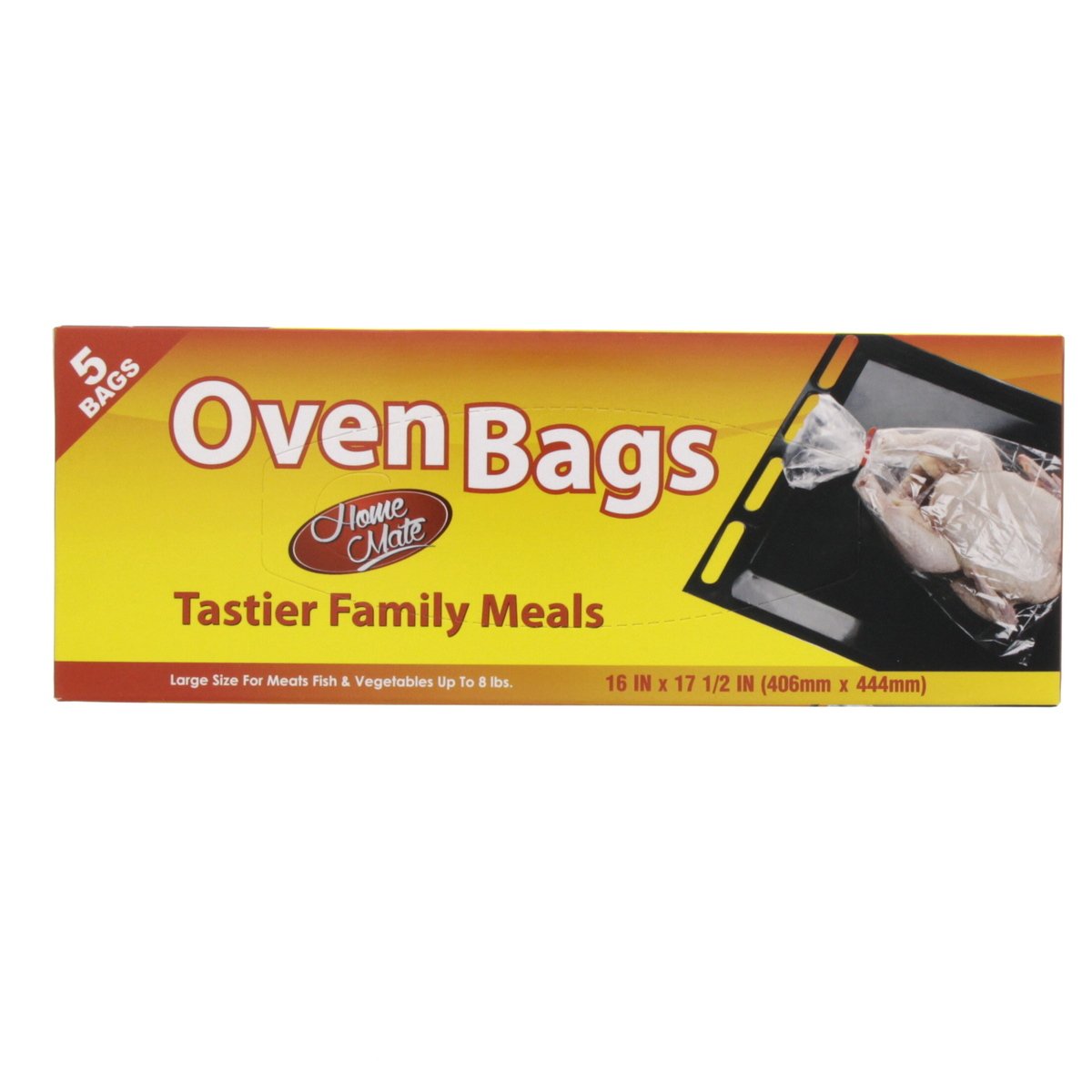 Home Mate Oven Bags Large Size 406mm x 444mm 5pcs