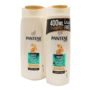 Pantene PRO-V Smooth & Silky Shampoo 700ml + 400ml