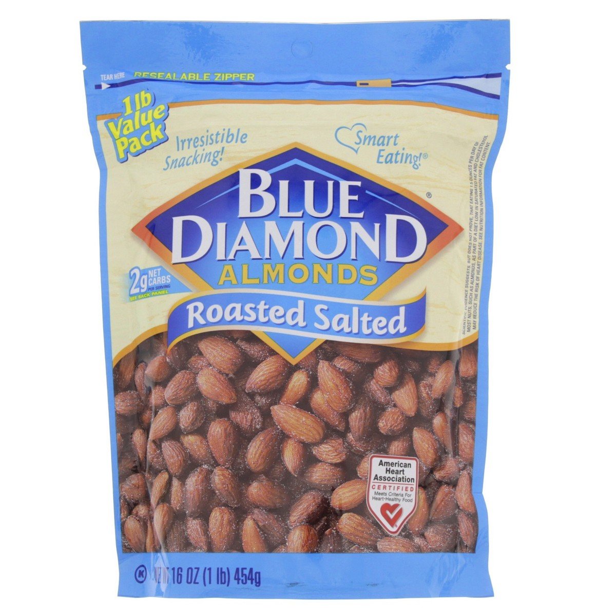 Blue Diamond Roasted and Salted Almonds 454 g