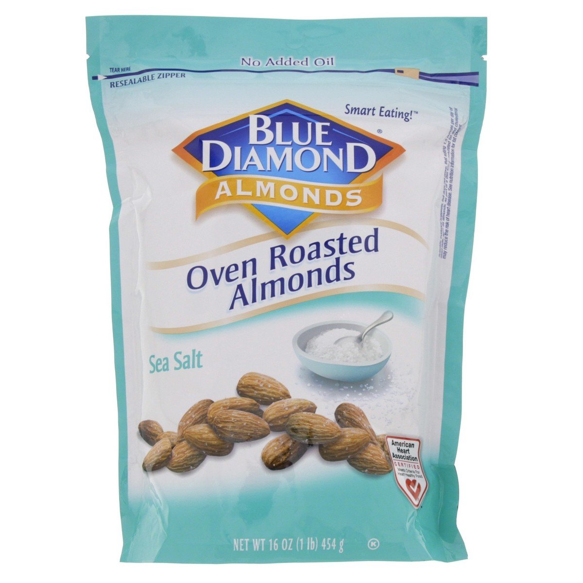 Blue Diamonds Seasalt Oven Roasted Almonds 454 g