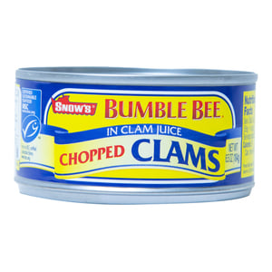 Bumble Bee Chopped Clams In Clam Juice 184 g