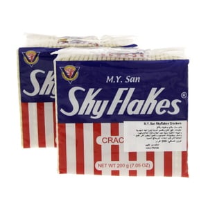 اشتري قم بشراء Sky Flakes Crackers 2 x 200 g Online at Best Price من الموقع - من لولو هايبر ماركت Savoury في الكويت