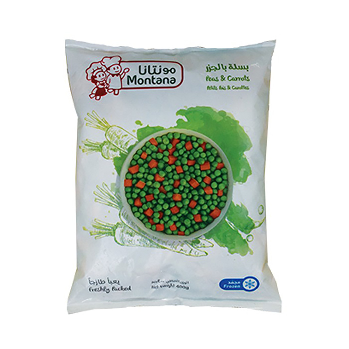 اشتري قم بشراء مونتانا بسلة بالجزر 400 جم Online at Best Price من الموقع - من لولو هايبر ماركت Mix Vegetable في السعودية