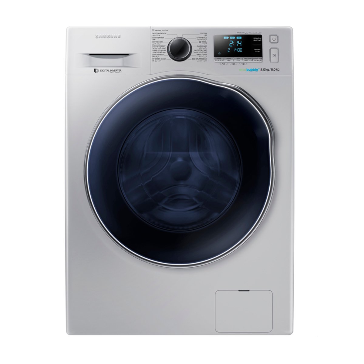 Samsung Front Load Washer & Dryer WD80J6410AS 8/6Kg