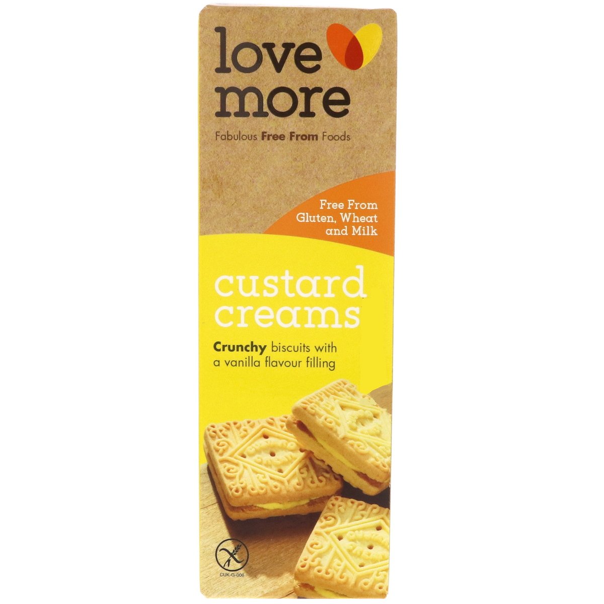 Lovemore Custard Cream Biscuits 125g