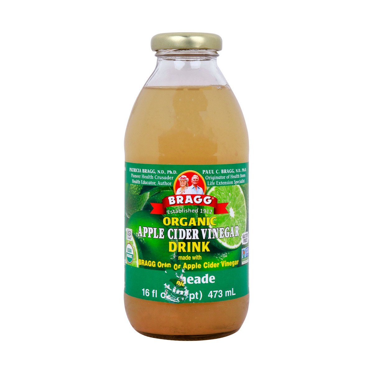 Bragg Organic Apple Cider Vinegar & Limeade Drink 473 ml