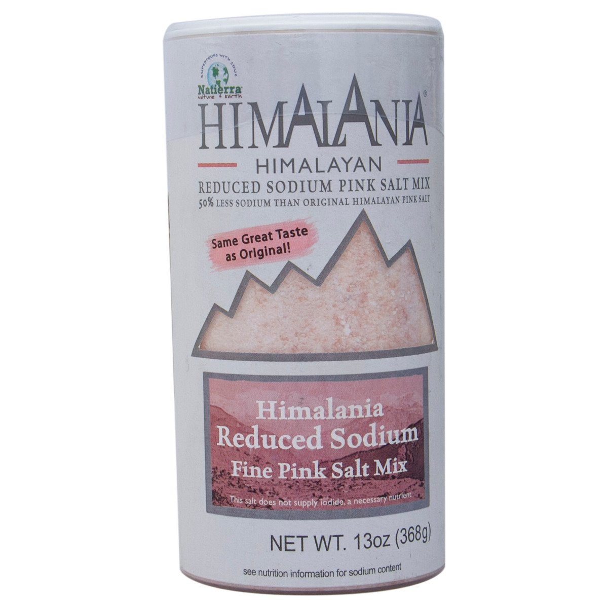 هيمالانيا خليط ملح الهيمالايا الوردي الناعم منخفض الصوديوم 368 جم