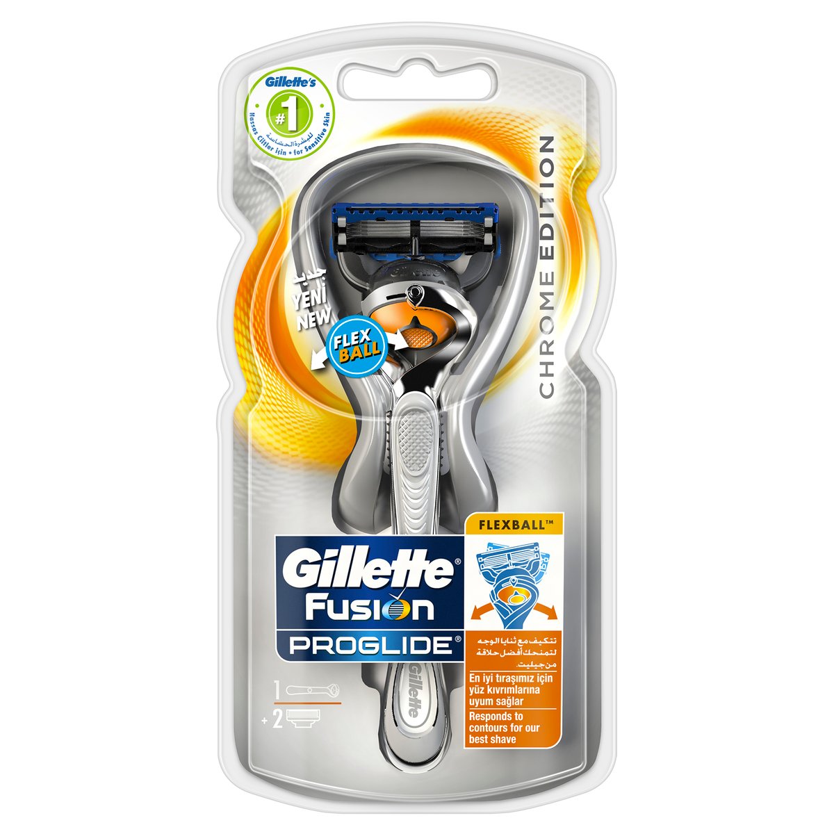Gillette Fusion ProGlide Flexball Chrome Edition Razor