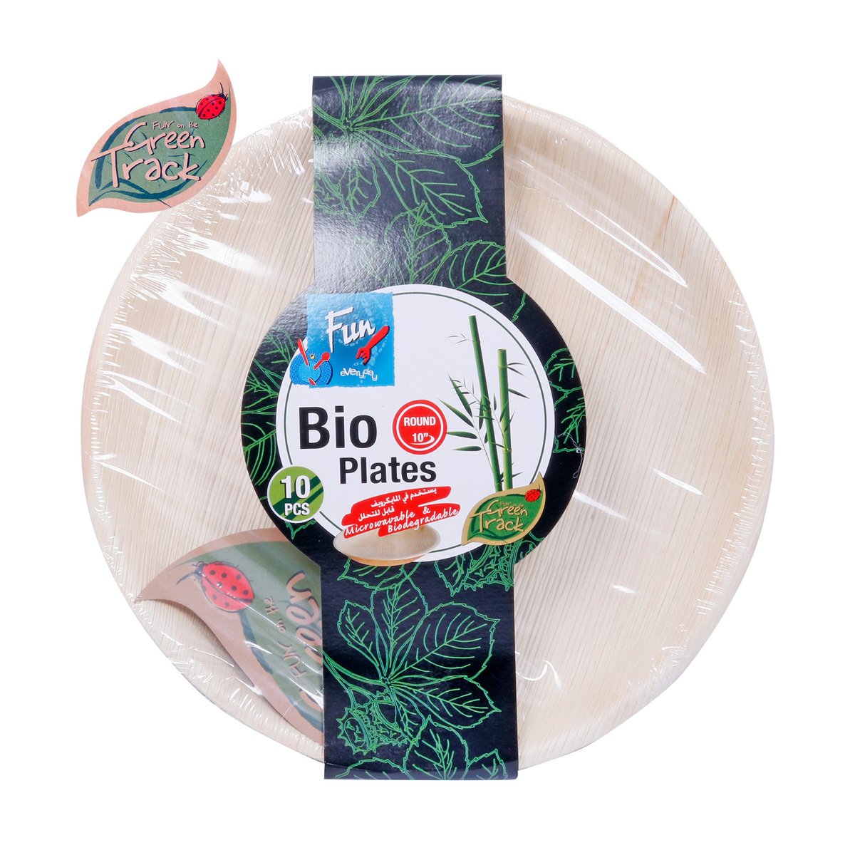 Fun Round Plates Biodegradable 10inches 10pcs