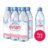 Evian Natural Mineral Water 6 x 500 ml