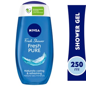 Nivea Shower Gel Pure Fresh Sea Minerals And Aquatic Scent 250ml