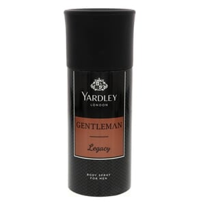 Buy Yardley Gentleman Legacy Deodorant Body Spray For Men 150 ml Online at Best Price | Mens Deodorants | Lulu Kuwait in UAE