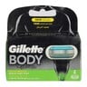 Gillette Fit All Mach3 Handles Body Cartridges 4pcs