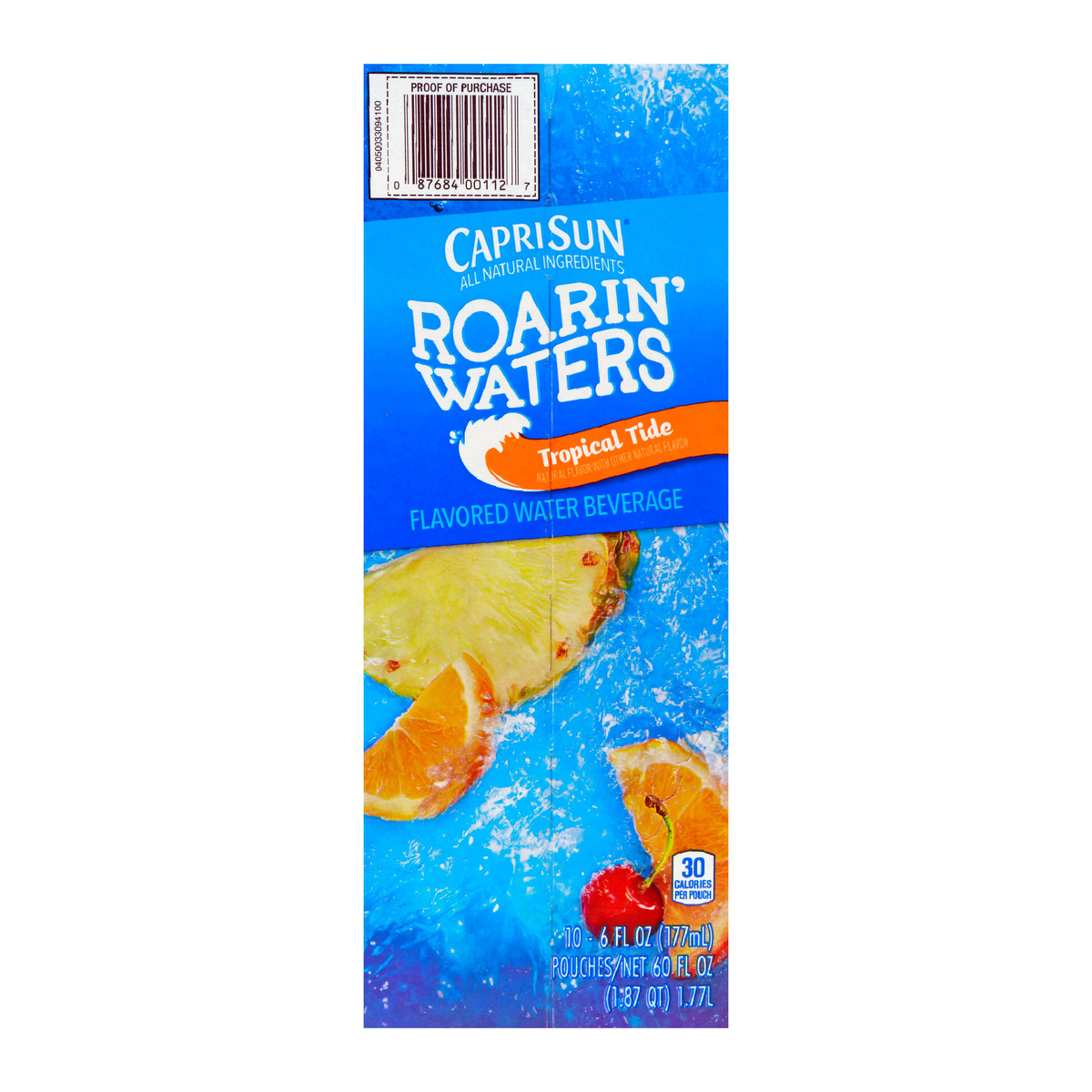 Capri Sun Flavored Water Beverage Roarin' Waters Tropical Tide 1.77Litre