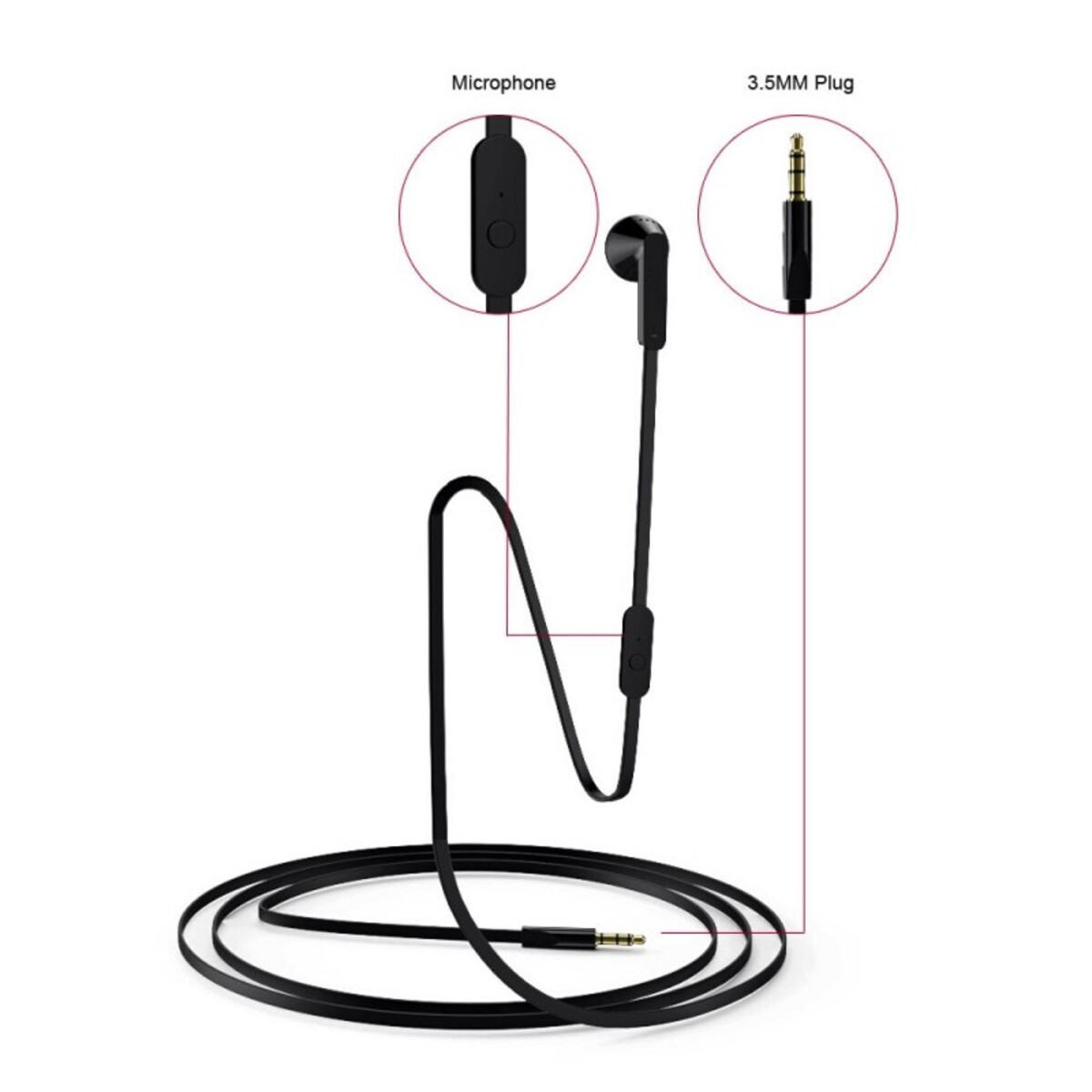 Trands Mono In Ear Headset With Mic HS7185