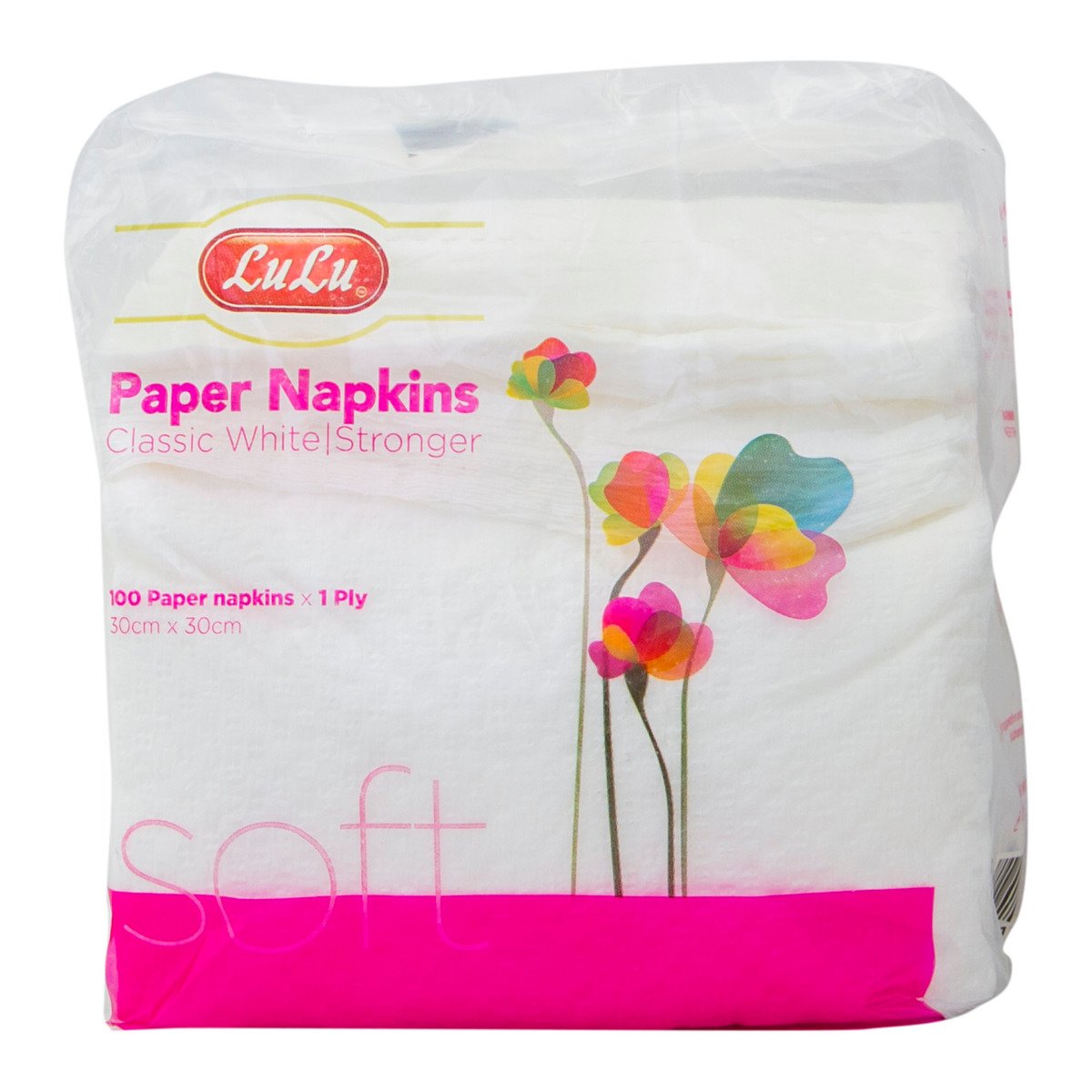 LuLu Paper Napkins Classic White 1ply 30 x 30cm 100pcs