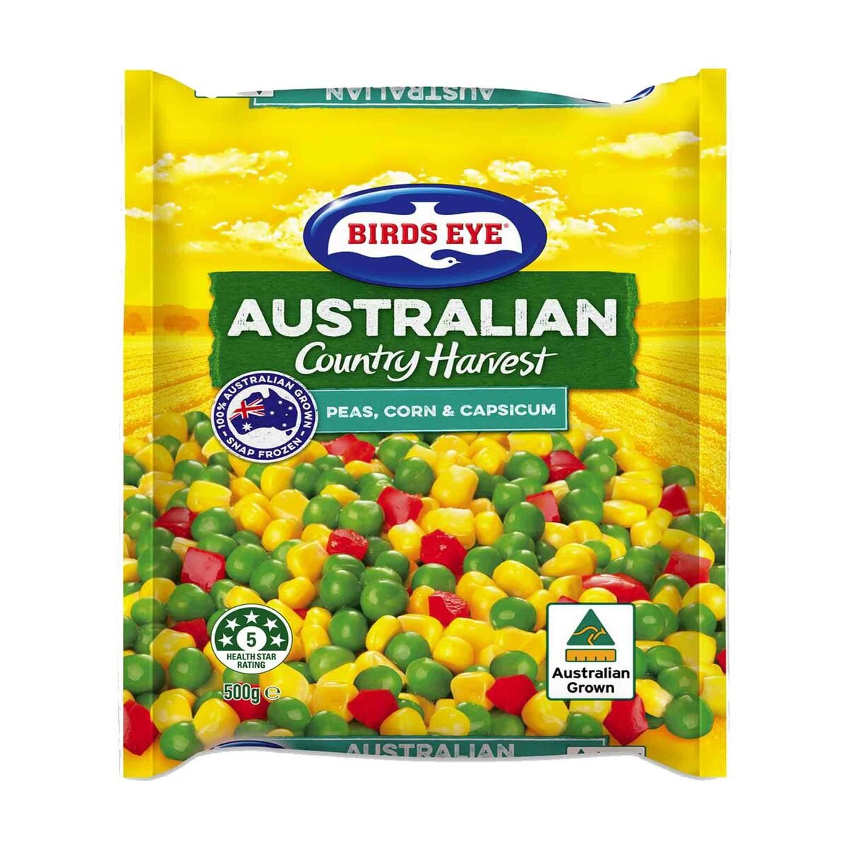 Birds Eye Australian Country Harvest Peas, Corn & Capsicum 500g