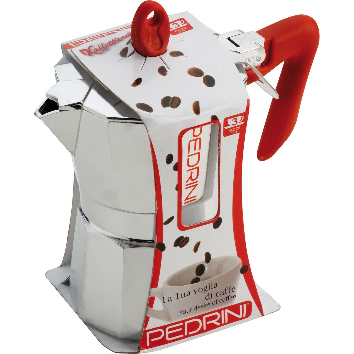 Pedrini Aluminium Coffee Maker 6cups