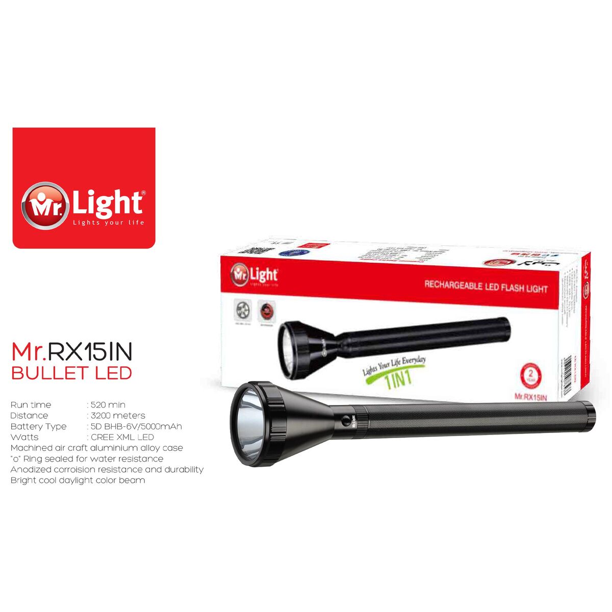 Mr.Light LED Torch RX15iN
