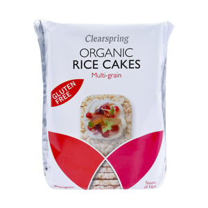 Clearspring Organic Rice Cakes Multigrain 130g