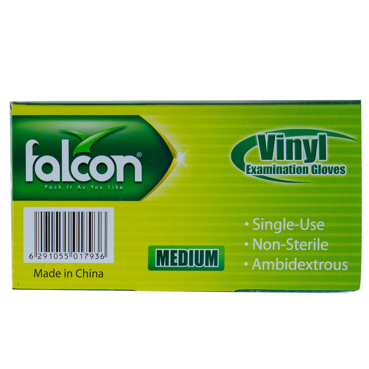 Falcon Vinyl Examination Gloves Medium 100pcs