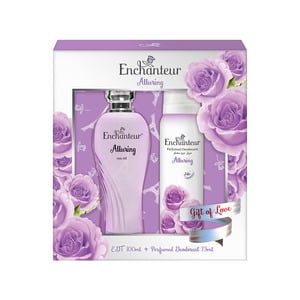 Enchanteur EDT Alluring 100ml + Perfumed Deodorant 75ml