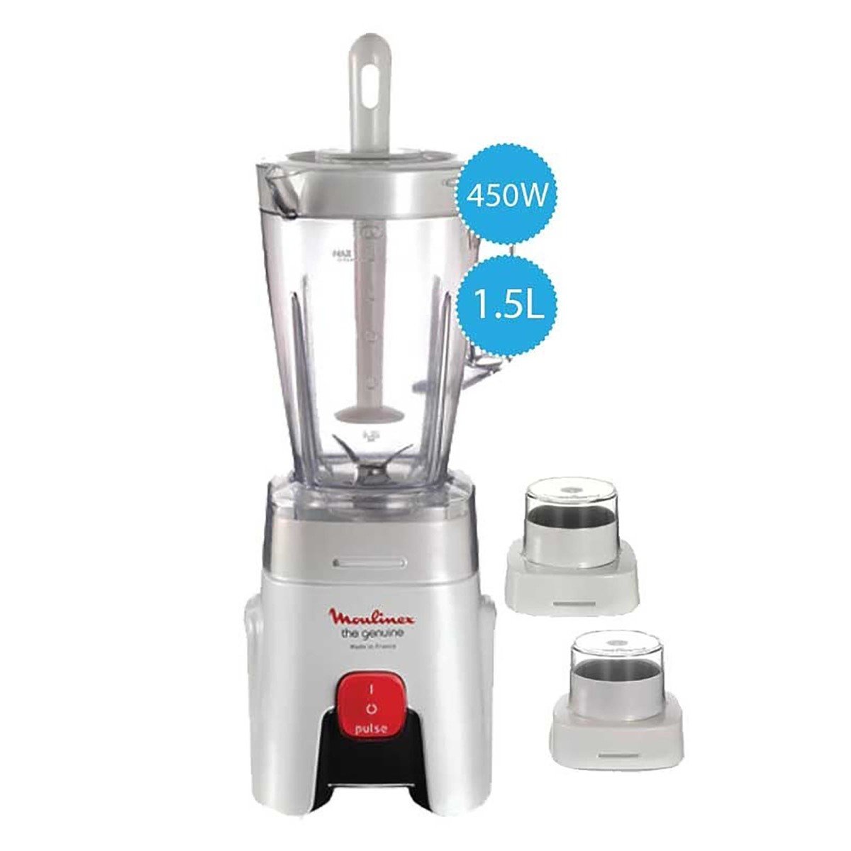 Raise yourself Earthenware run out Moulinex Blender LM242027 450W + 2Mill Online at Best Price | Blenders |  Lulu UAE