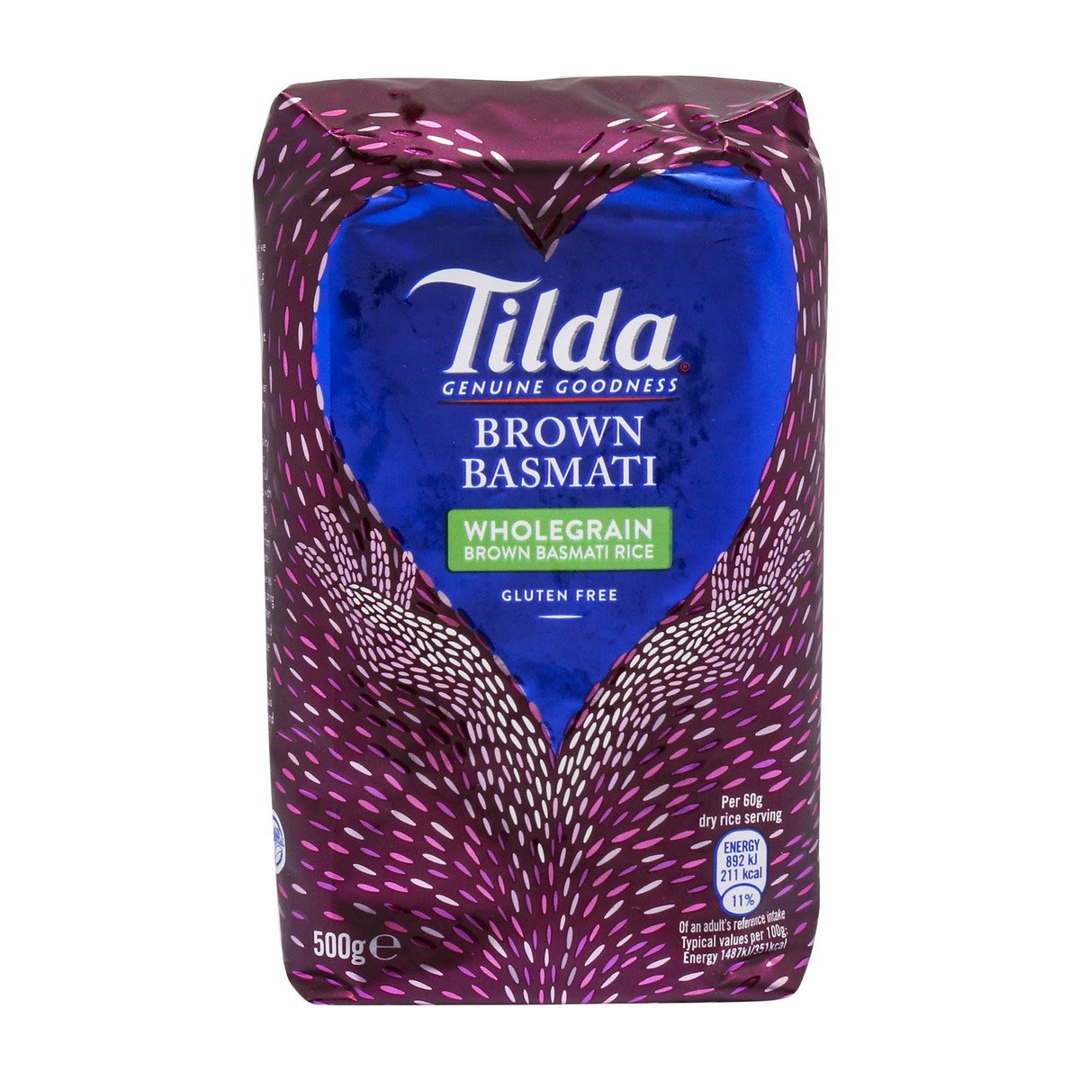 Tilda Whole Grain Brown Basmati Rice 500g
