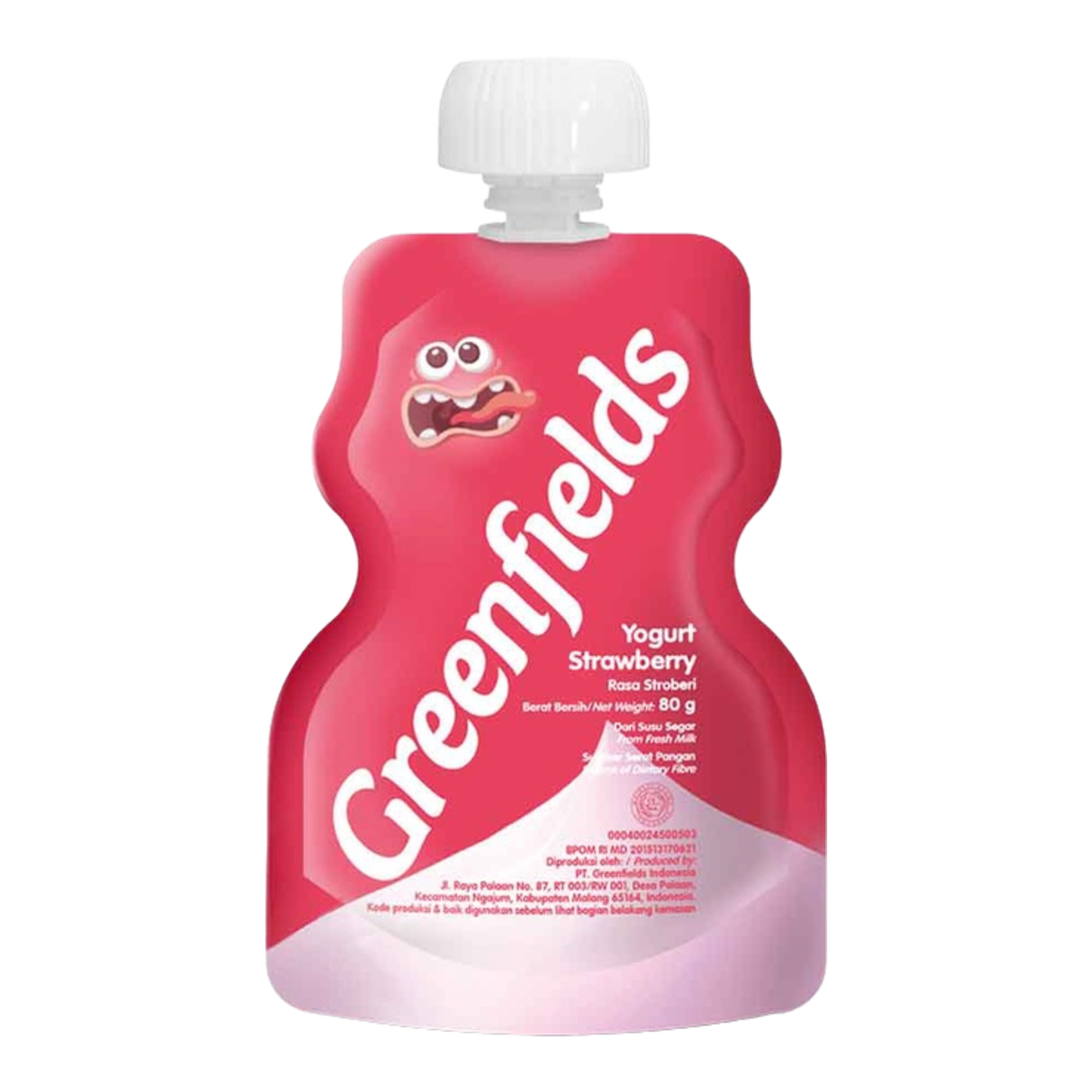 Greenfields Yogurt Strawberry Pouch 80g