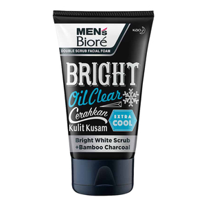 Biore Mens Facial Foam Bright Oil Clear 100g