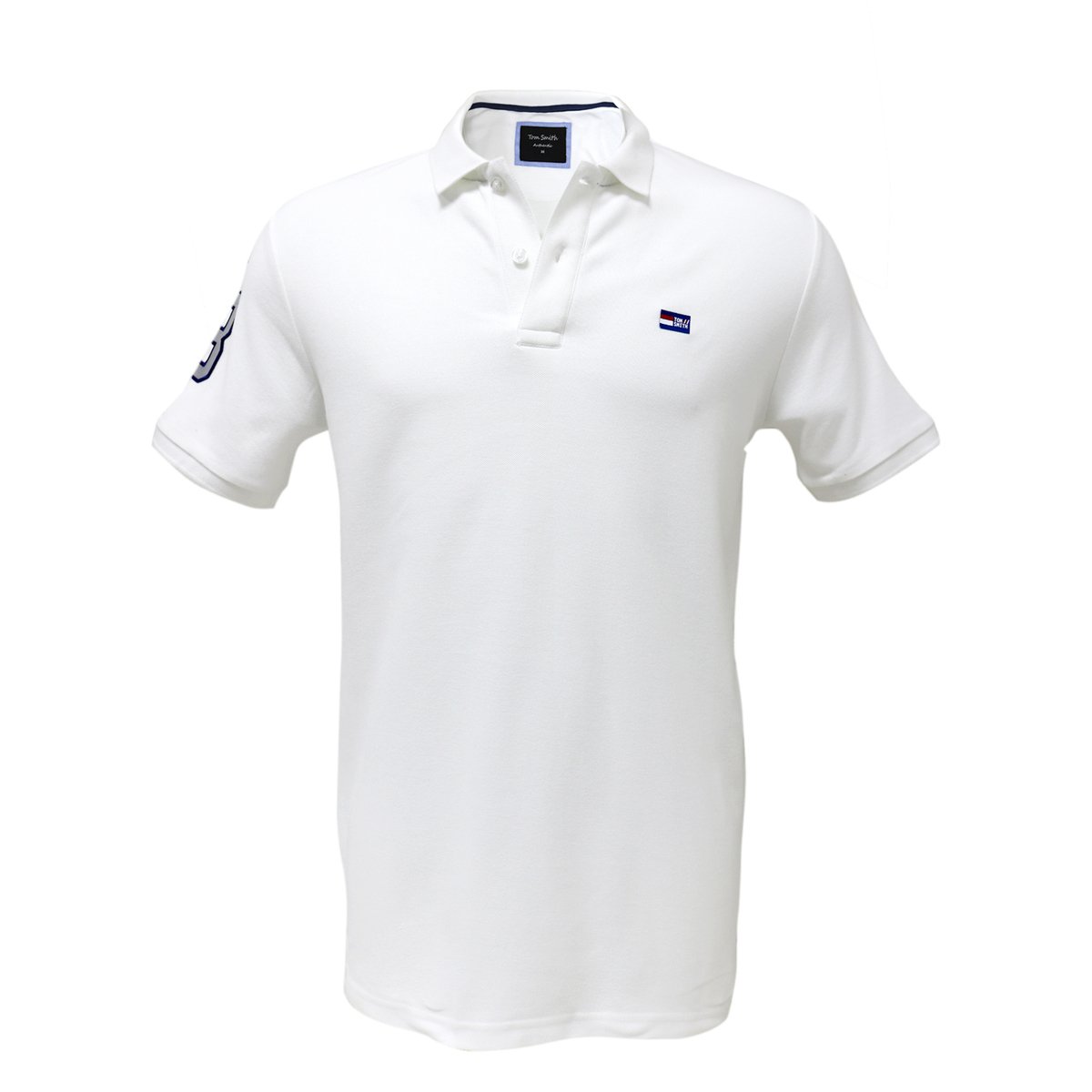 Tom Smith Polo T-Shirt White - XXL