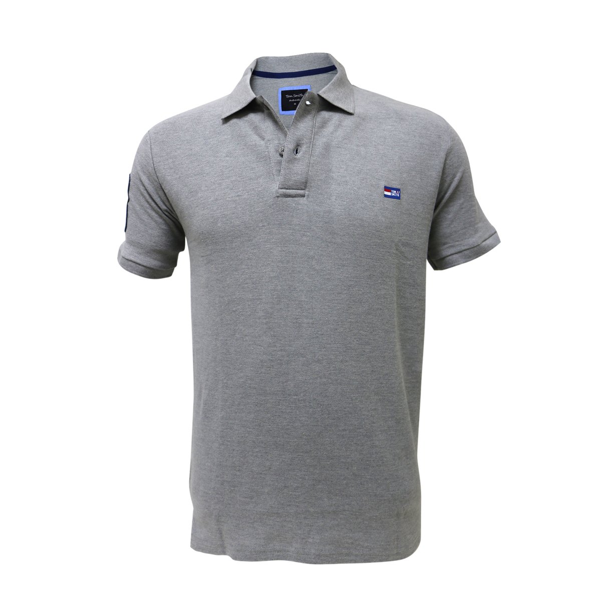 Tom Smith Polo T-Shirt Grey Melage - M