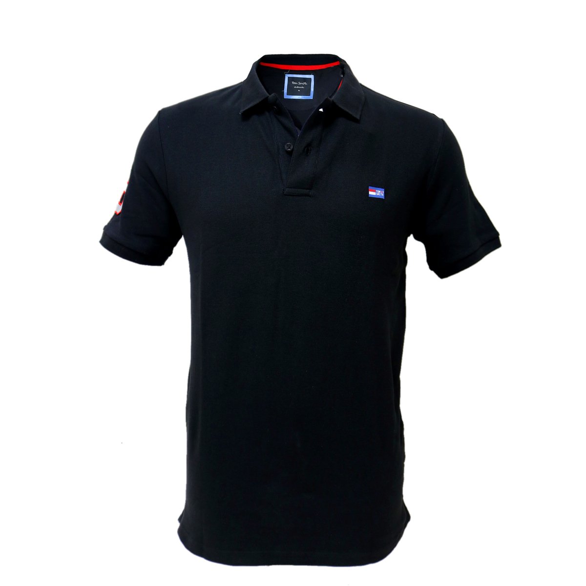 Tom Smith Polo T-Shirt Black - XXL