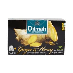 Dilmah Flavoured Ceylon Black Tea Ginger and Honey 20 Teabags