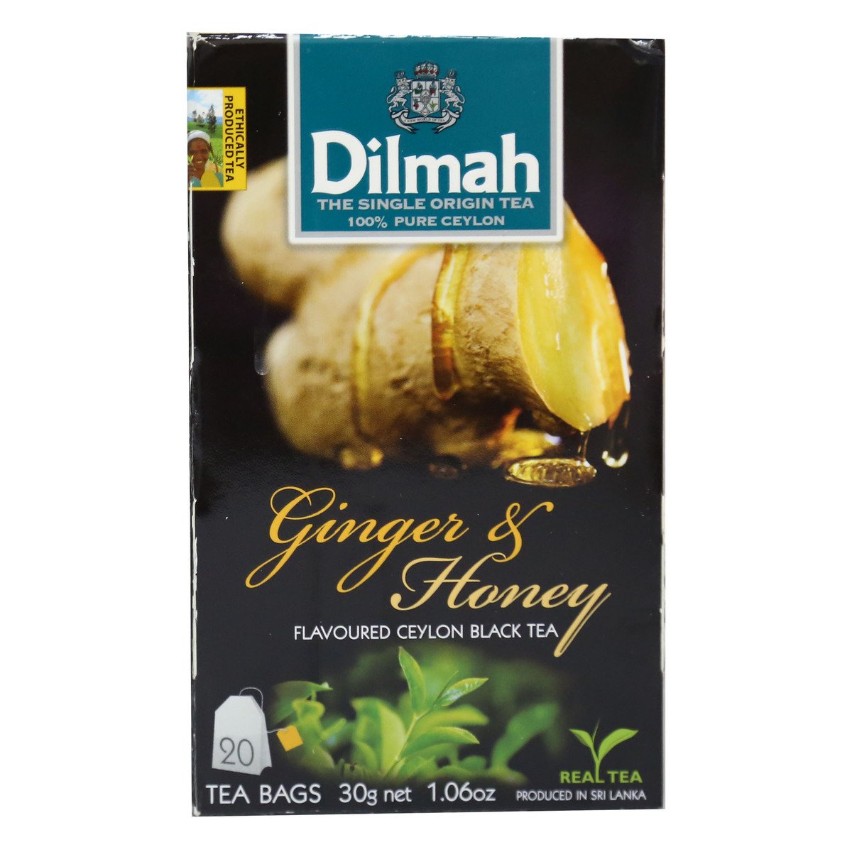 Dilmah Flavoured Ceylon Black Tea Ginger and Honey 20 Teabags