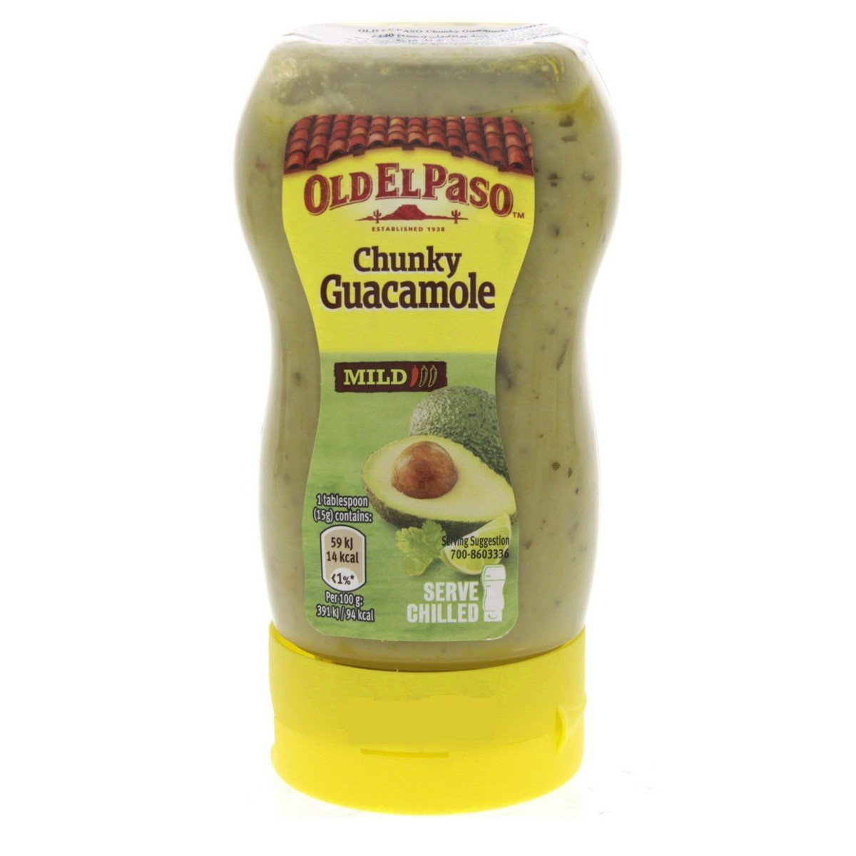 Old El Paso Chunky Guacamole Mild 240g