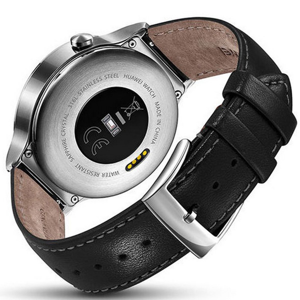Huawei Smart Watch with Black Leather Strap