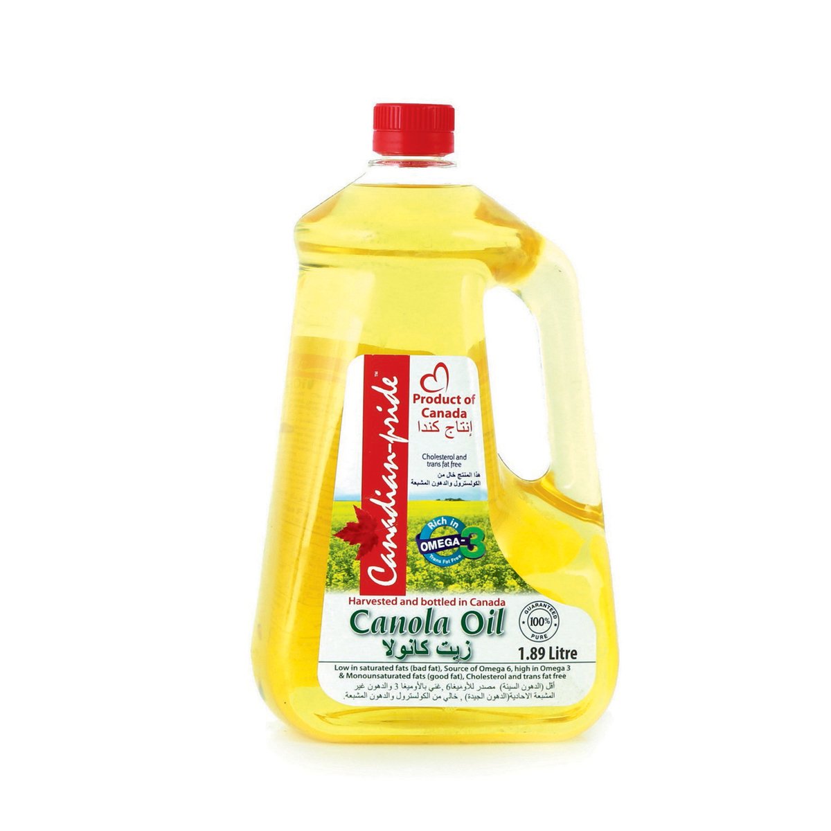 اشتري قم بشراء Canadian Pride Canola Oil 1.89Litre Online at Best Price من الموقع - من لولو هايبر ماركت Canola Oil في الكويت