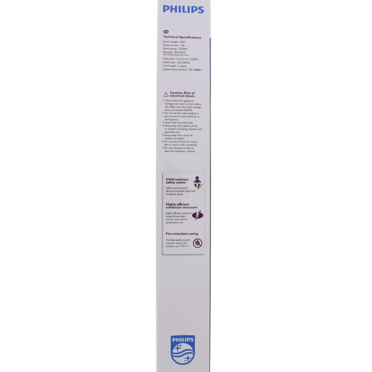 Philips Universal Extension 5Way 2Mtr