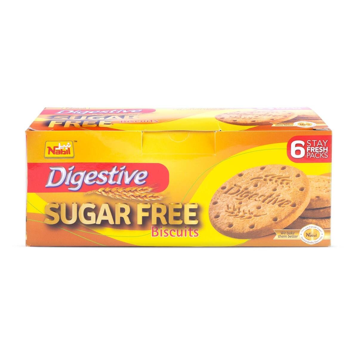 Nabil Digestive Sugar Free Biscuits, 250 g
