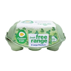 Golden Irish Free Range Eggs Large/Medium 6pcs