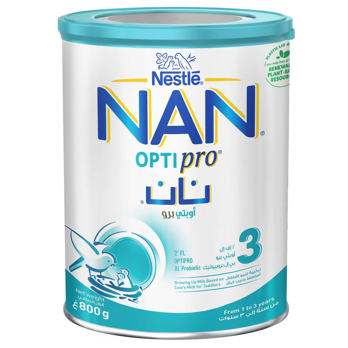 Nestle NAN Optipro Stage 3 Growing Up Formula From 1 to 3 Years 800 g