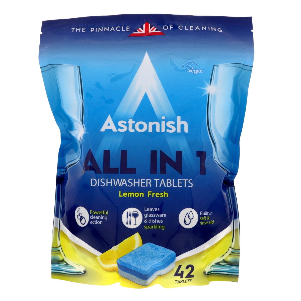 Astonish All in 1 Dishwasher Tablets Lemon Fresh 42pcs
