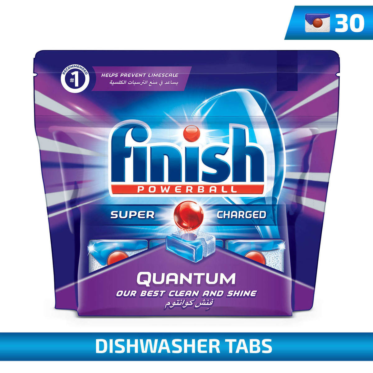 Finish Dishwasher Detergent Quantum 30pcs