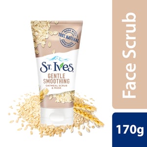 St. Ives Nourished And Smooth Oatmeal Face Scub And Mask 170g