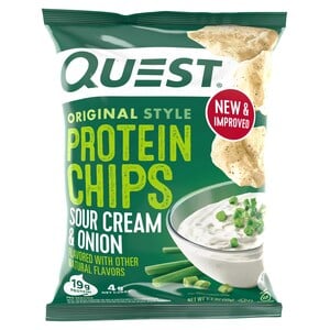 Buy Quest Protein Chips Original Style Sour Cream & Onion 32g Online at Best Price | Potato Bags | Lulu Kuwait in Kuwait