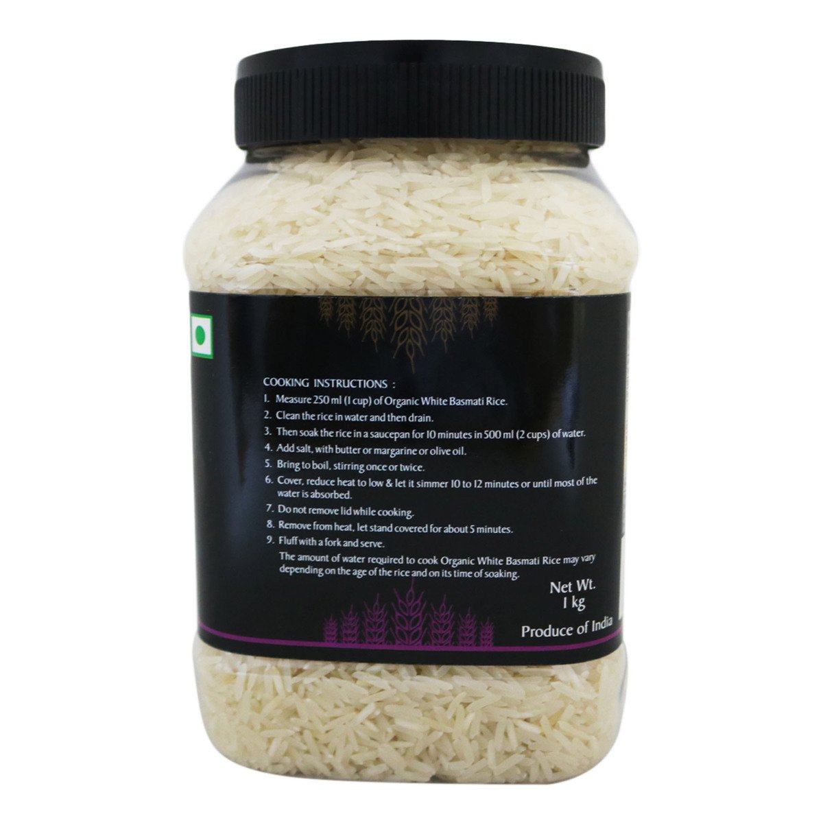 Kohinoor Organic White Rice 1Kg