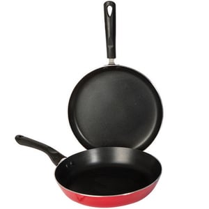 Chefline Non-Stick Fry Pan with Crepe Pan, 26 + 26 cm, KS2626R