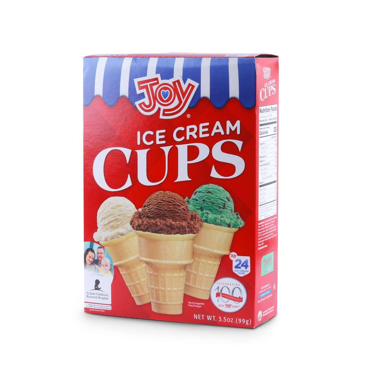 Buy Joy Ice Cream Cups 24 pcs Online at Best Price | Wafer Biscuits | Lulu KSA in Saudi Arabia